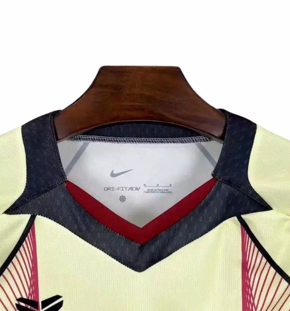 FC Barcelona 2025-26 Limited Yellow Aurora Premium Kit Fans Version