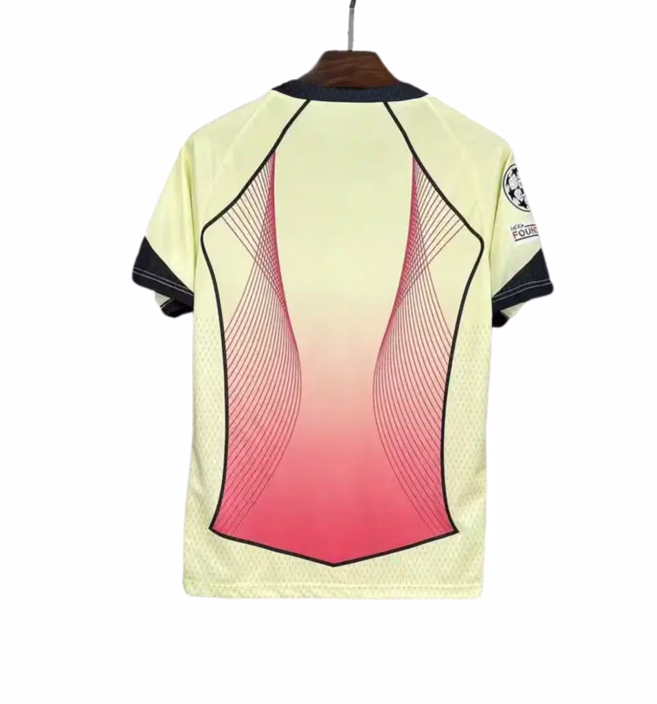 FC Barcelona 2025-26 Limited Yellow Aurora Premium Kit Fans Version