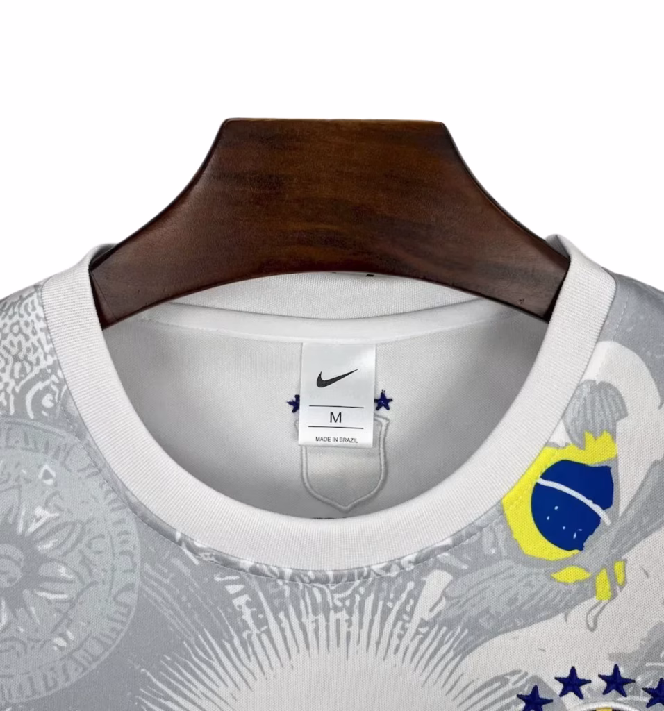 Brazil 2025-26 Limited Jesus White Premium Kit Fans Version