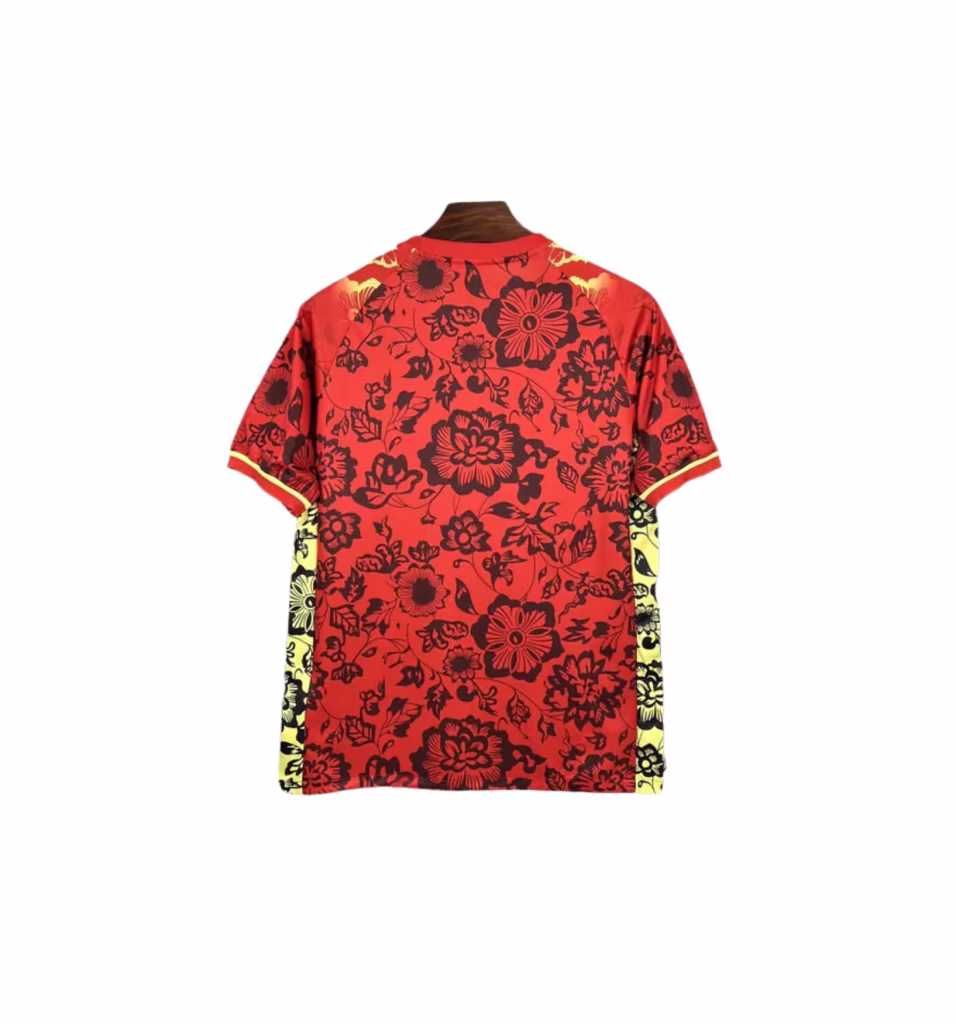 Portugal 2025-26 Limited Red Rose Premium Kit Fans Version