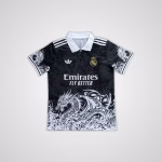 Real Madrid 2025-26 Limited Black Ice Dragon Premium Kit Fans Version
