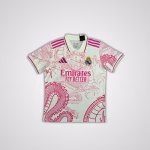 Real Madrid 2025-26 Limited Pink White Dragon Premium Kit Fans Version