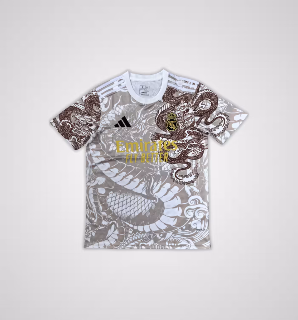 Real Madrid 2025-26 Limited Bronze Dragon Premium Kit