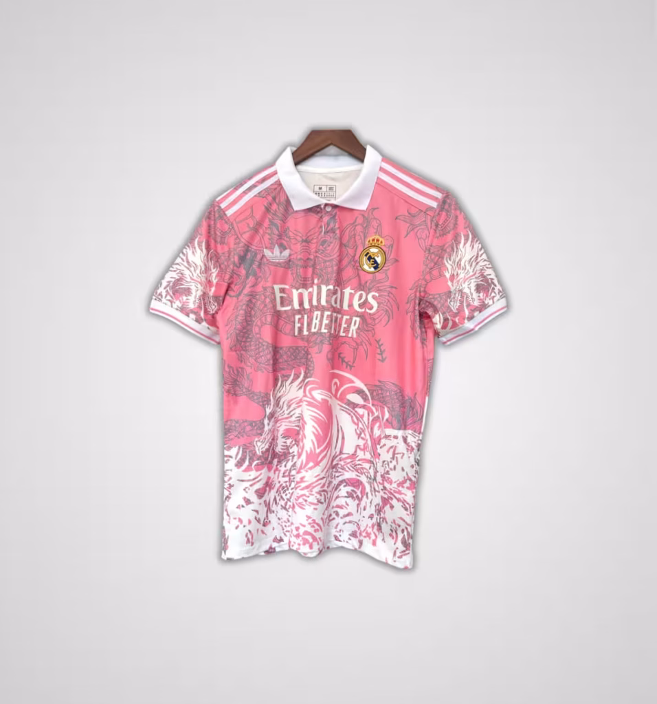 Real Madrid 2025-26 Limited Pink Ice Dragon Premium Kit