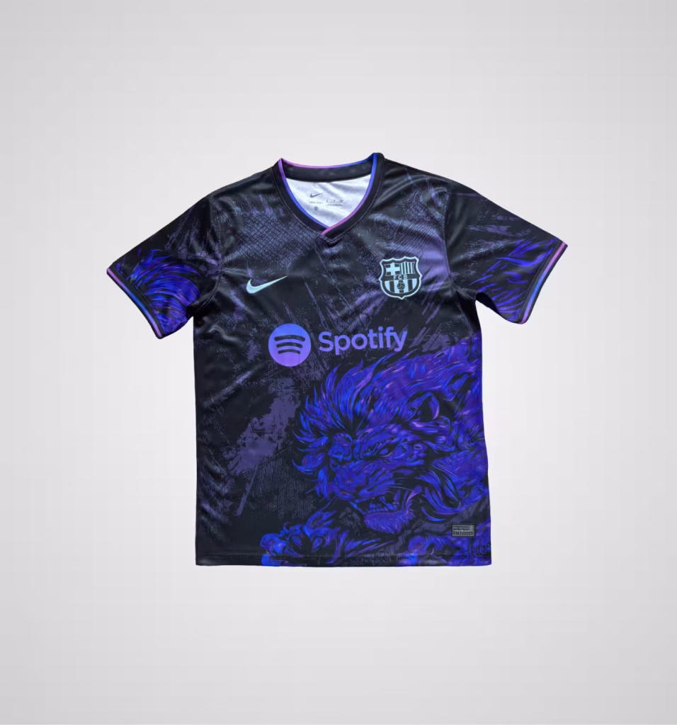 FC Barcelona 2025-26 Limited Lion Premium Kit Fans Version