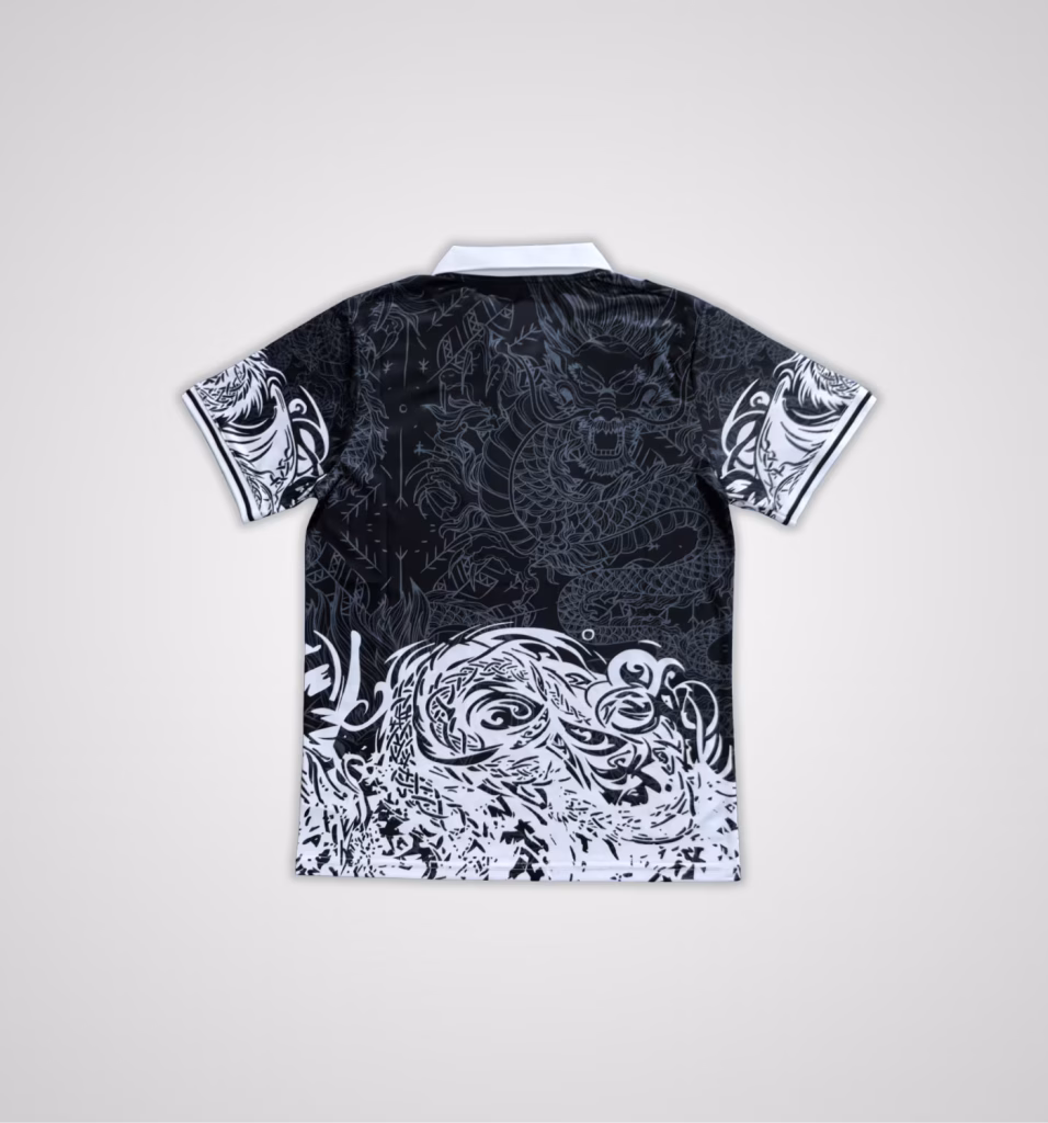 Real Madrid 2025-26 Limited Black Ice Dragon Premium Kit Fans Version