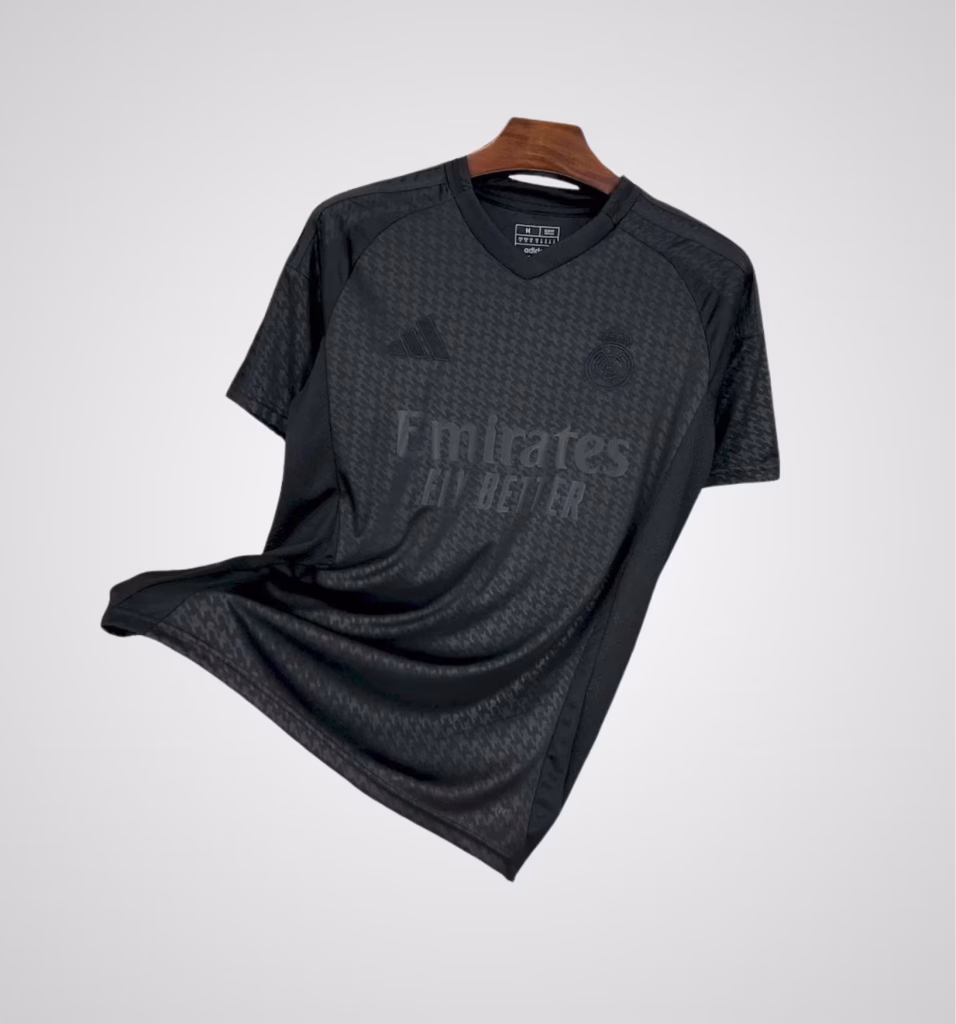 Real Madrid 2025-26 Limited Night Black Premium Kit Fans Version