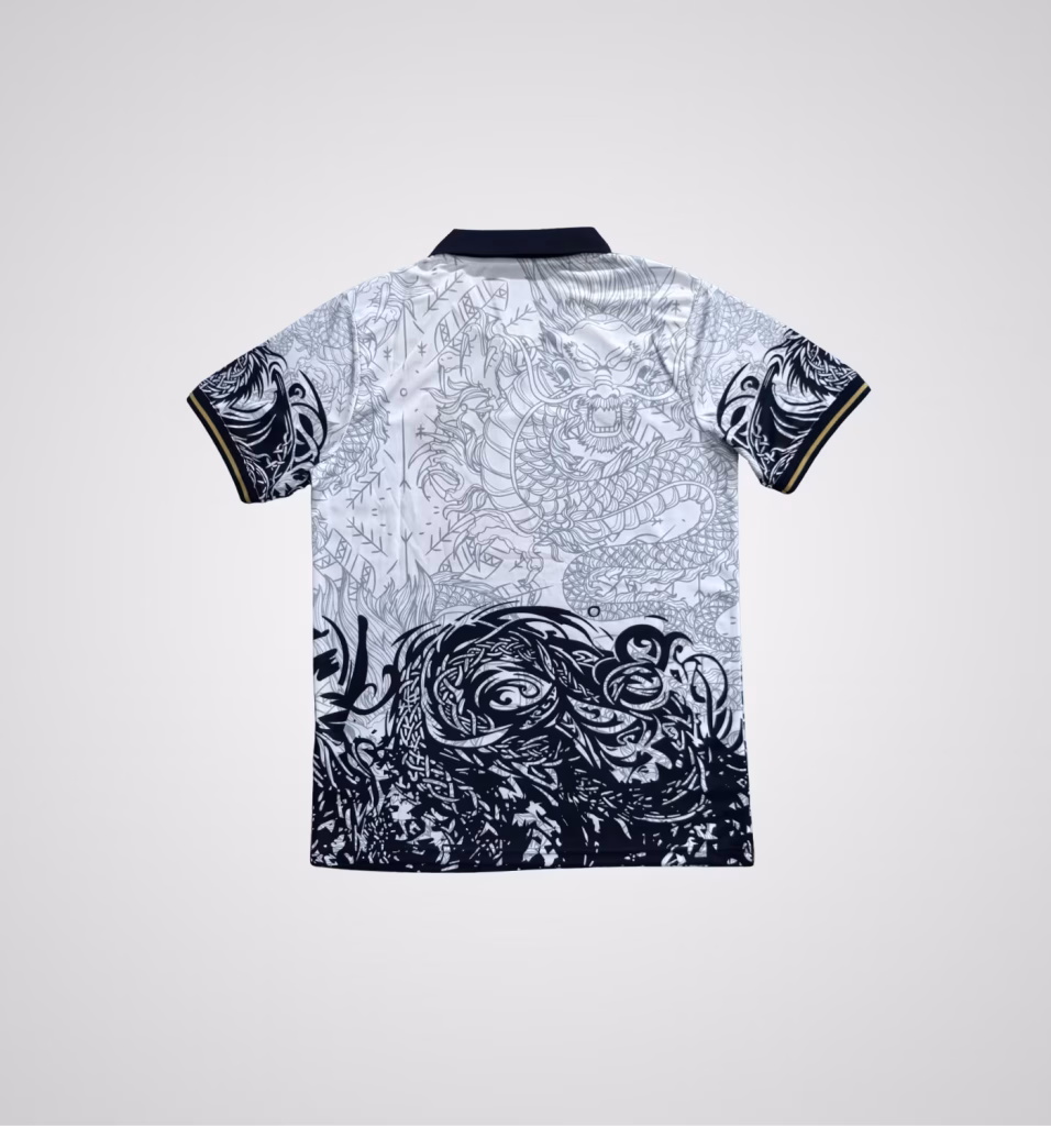 Real Madrid 2025-26 Limited White Black Dragon Premium Kit Fans Version