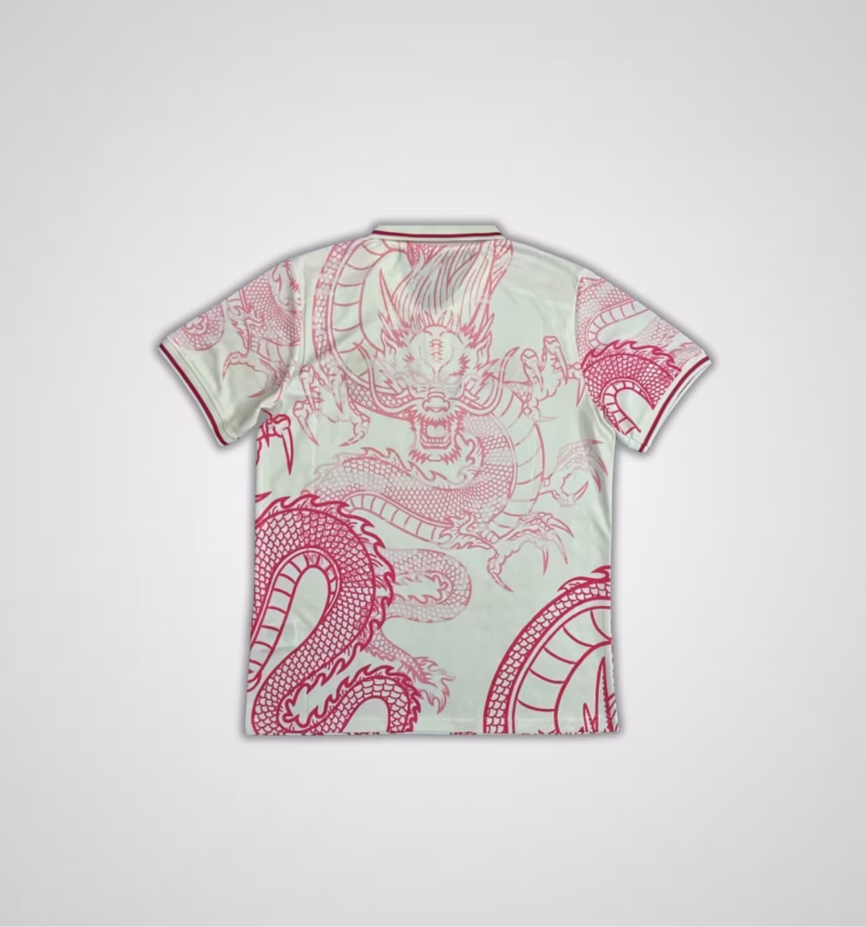 Real Madrid 2025-26 Limited Pink White Dragon Premium Kit Fans Version