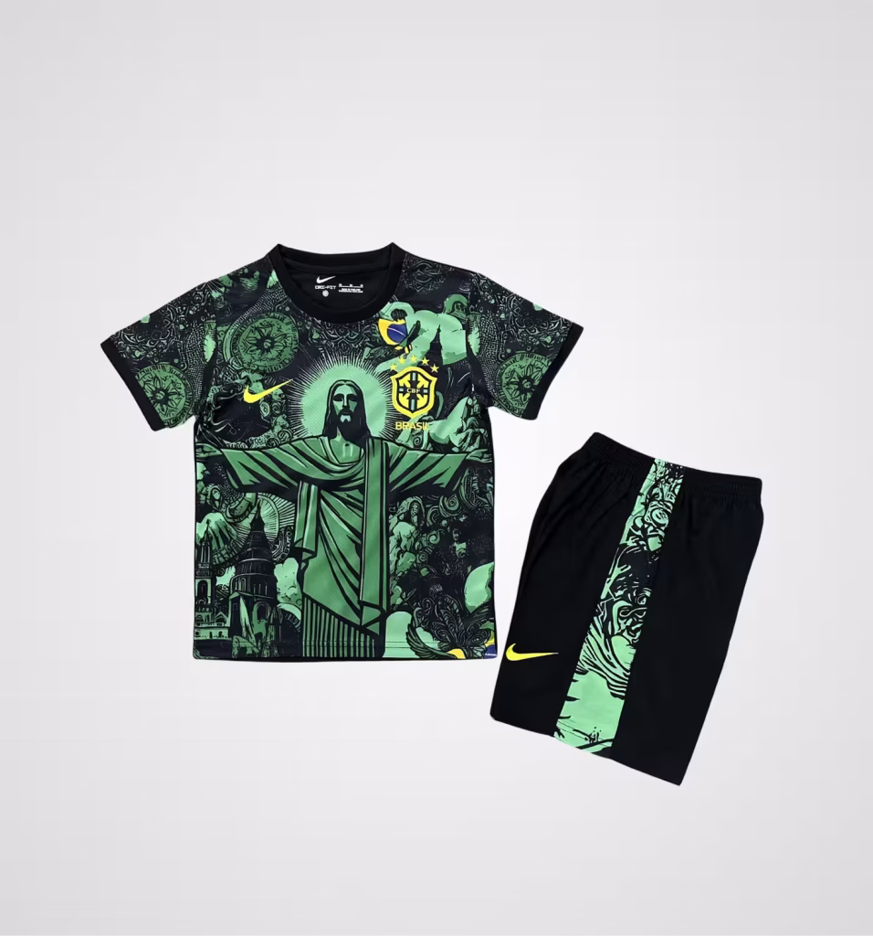 Brazil Jesus Christ Green Premium Kit Kids