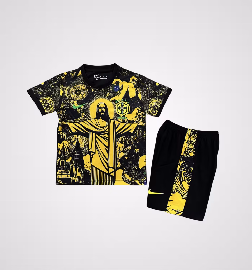 Brazil Jesus Christ Yellow Premium Kit Kids