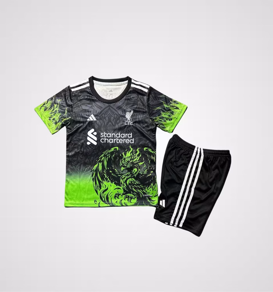 Liverpool FC Green Phoenix Premium Kit Kids