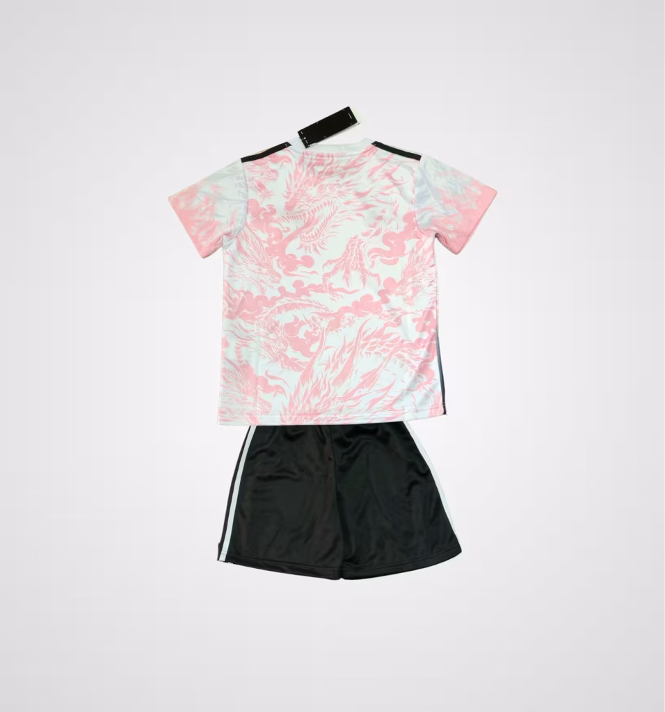 Real Madrid 2025-26 Dragon Pink Blue Premium Kit Kids