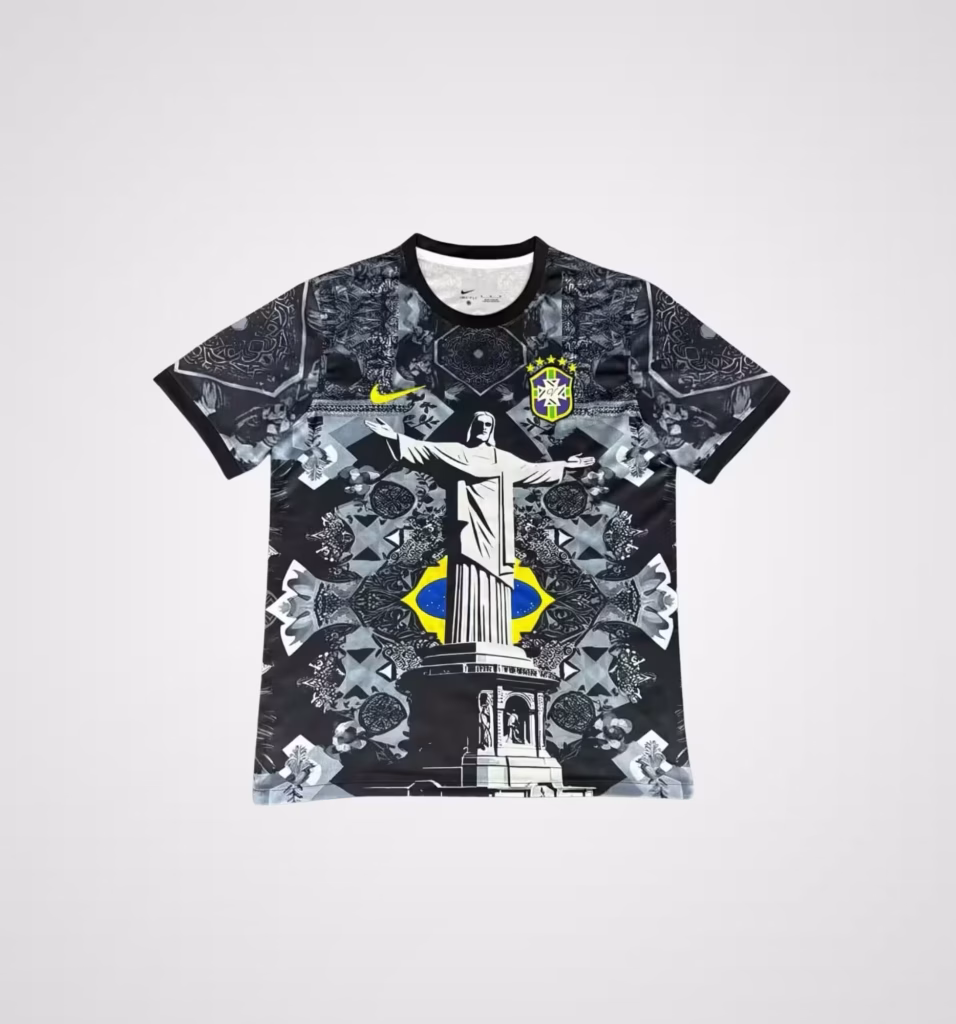 Brazil Limited Jesus Christ Black Premium Kit Fans Version