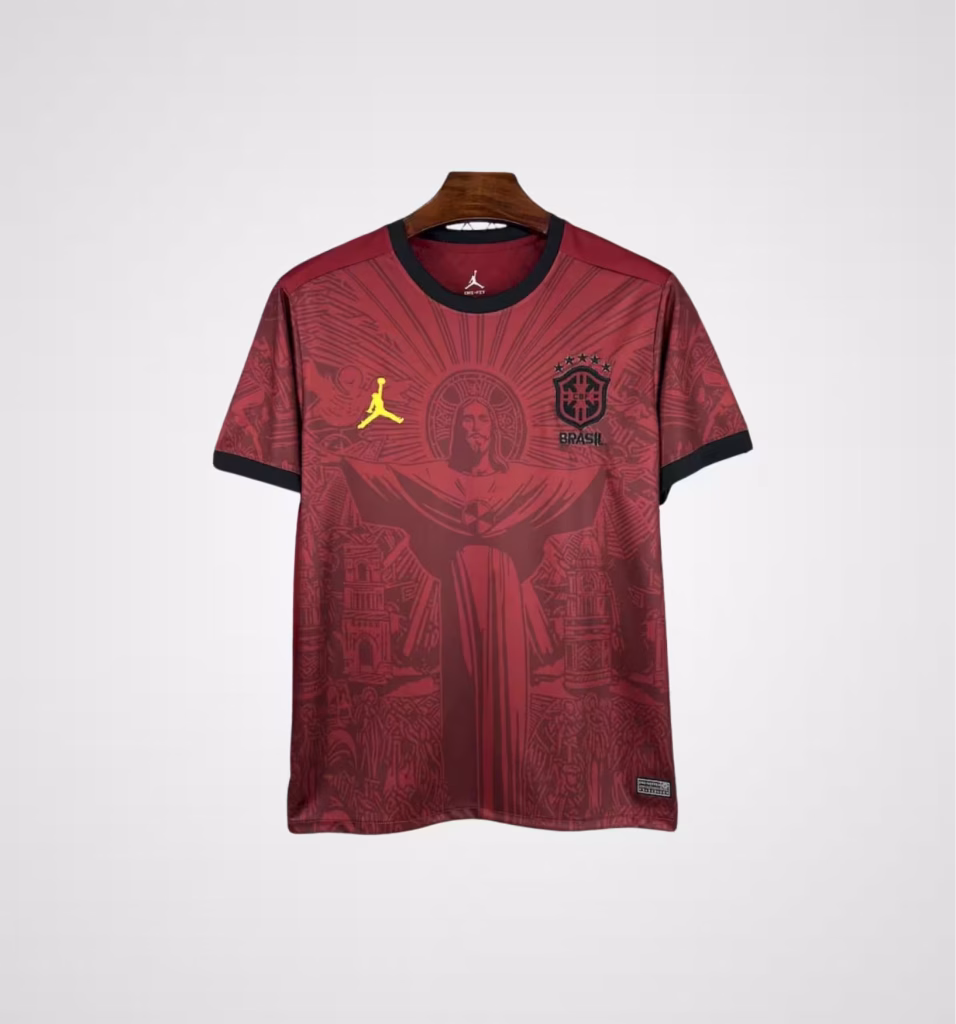 Brazil x Jordan Limited Jesus Red Premium Kit Fans Version
