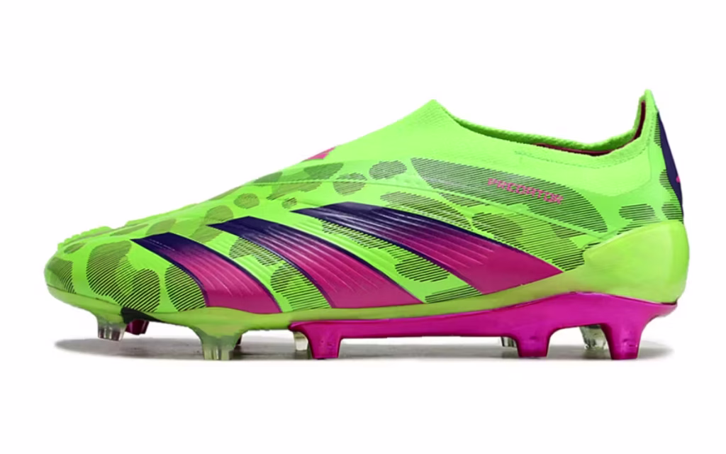 Predator Laceless Elite FG Green Purple Pink