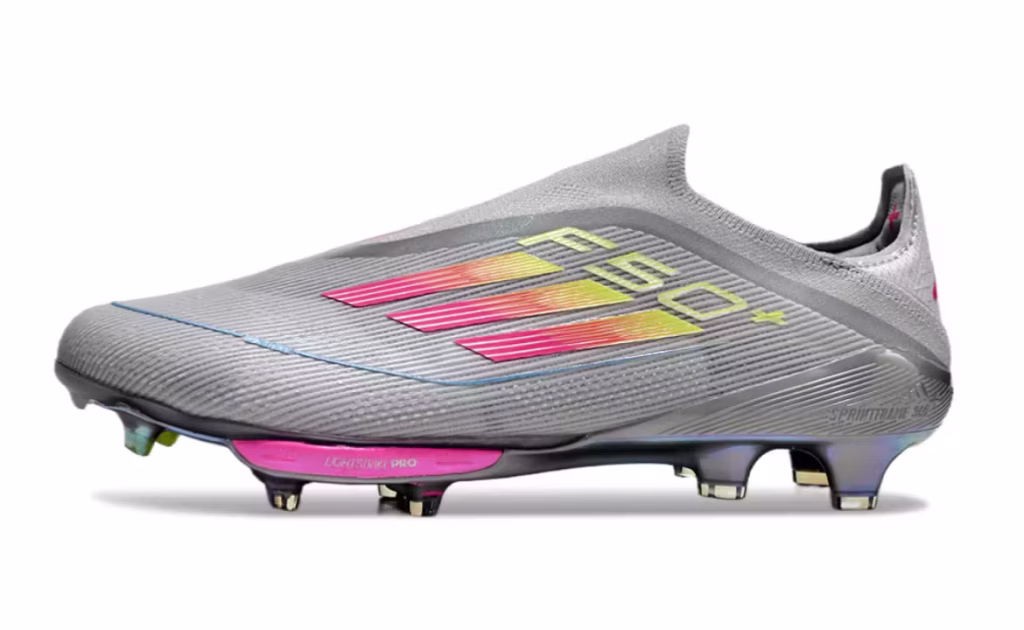 F50+ Elite Laceless FG Gray Pink
