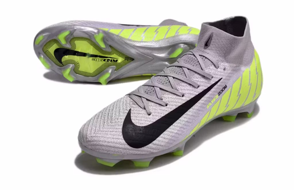 Mercurial Superfly 10 Elite FG Gray Neon Green