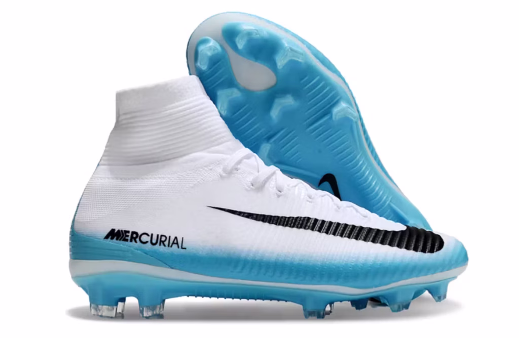 Mercurial Superfly 5 Tacos FG White Blue