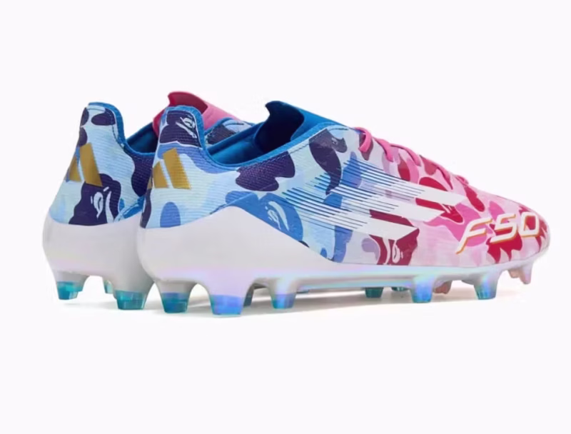 Adidas F50 X Bape "Pink & Blue"