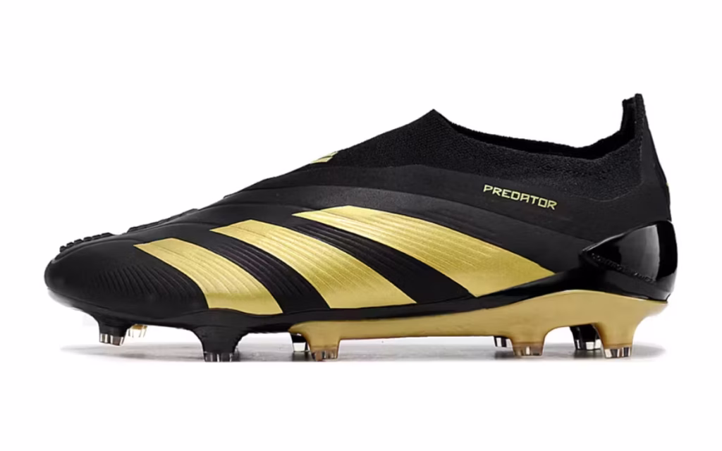 Predator Elite Laceless FG Gold Black