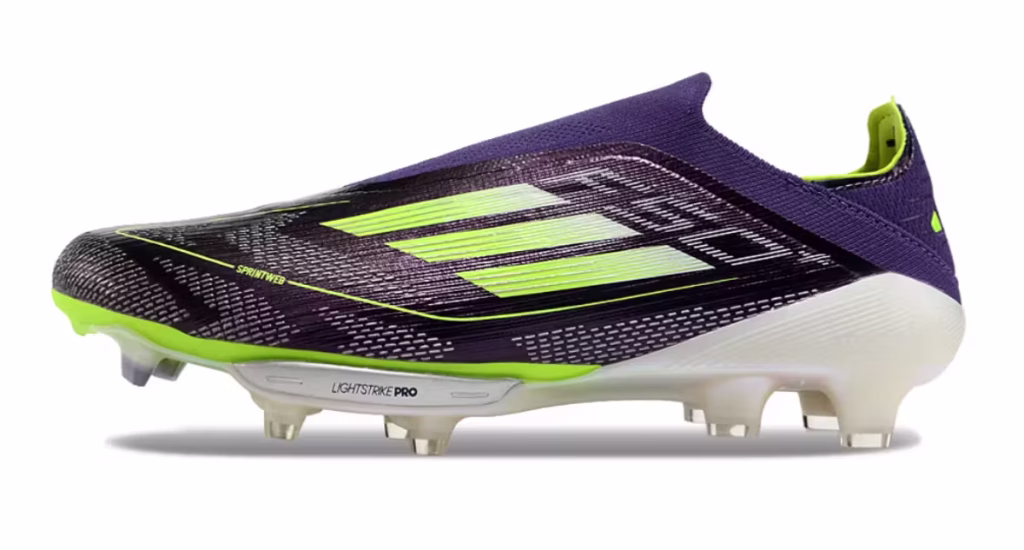 F50+ Elite Laceless FG Dark Purple Neon Green Special Edition