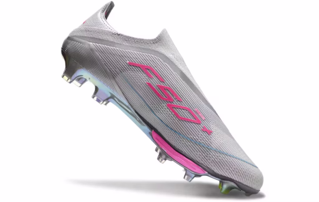 F50+ Elite Laceless FG Gray Pink
