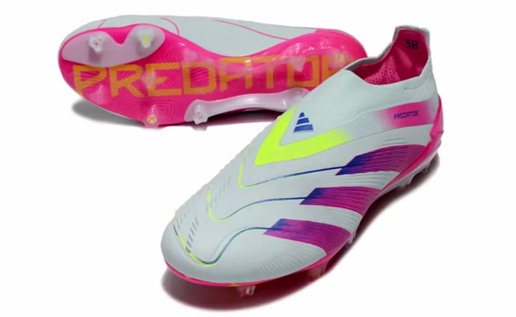 Predator Laceless Elite FG Light Blue Pink