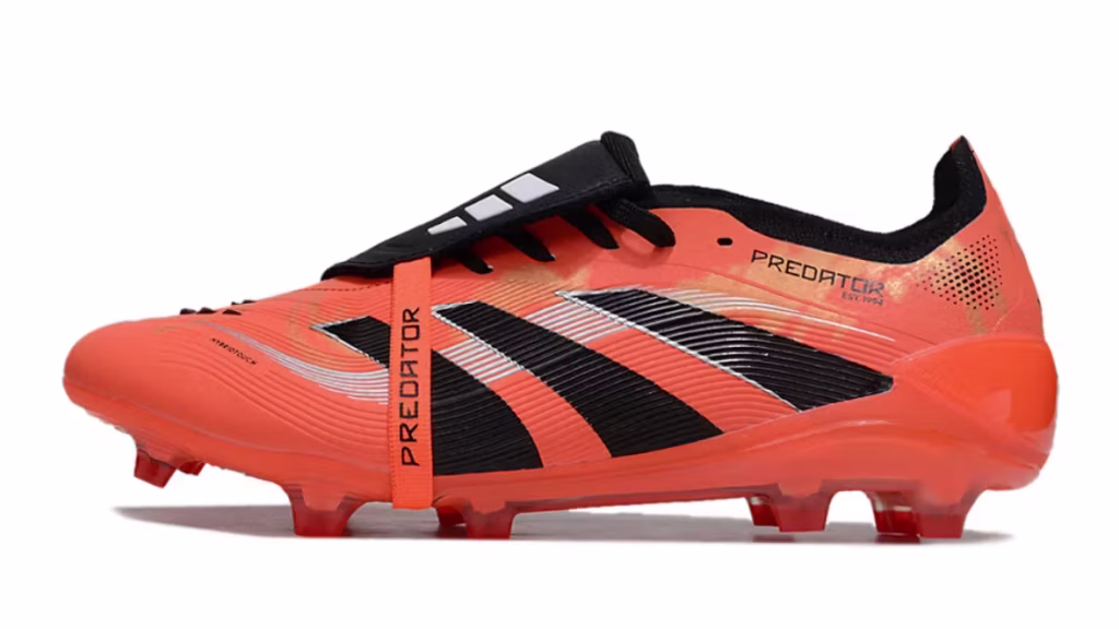 Predator Elite with Tongue with Lace FG Orange Black