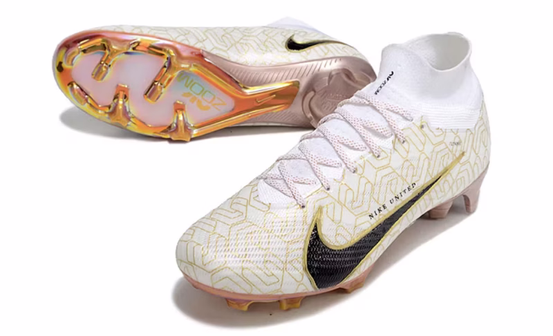Nike Mercurial Air Zoom Superfly 9 "White Black Gold"