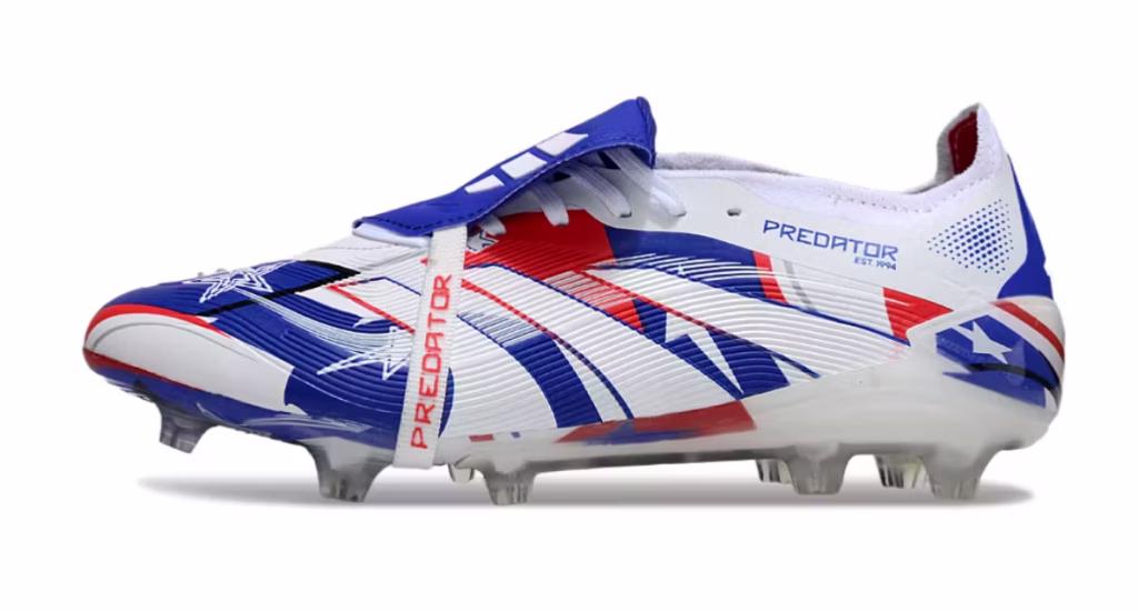 Predator Elite with Tongue Blue White Orange FG