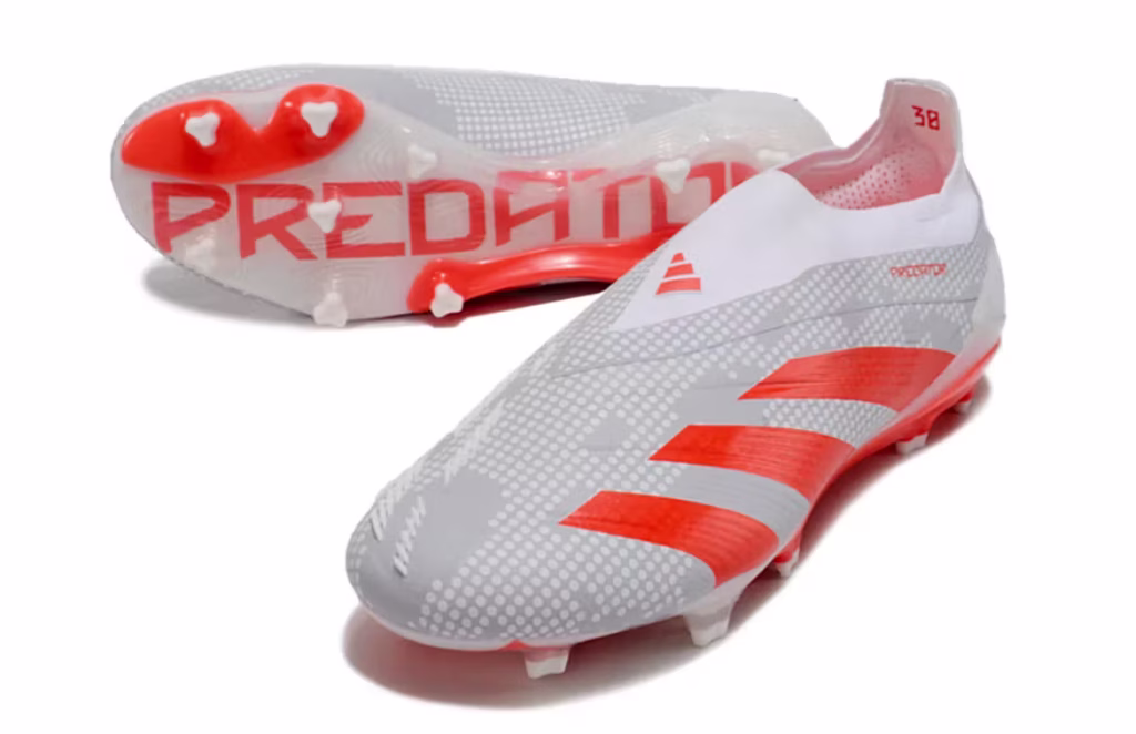 Predator Laceless Elite FG Light Gray Orange