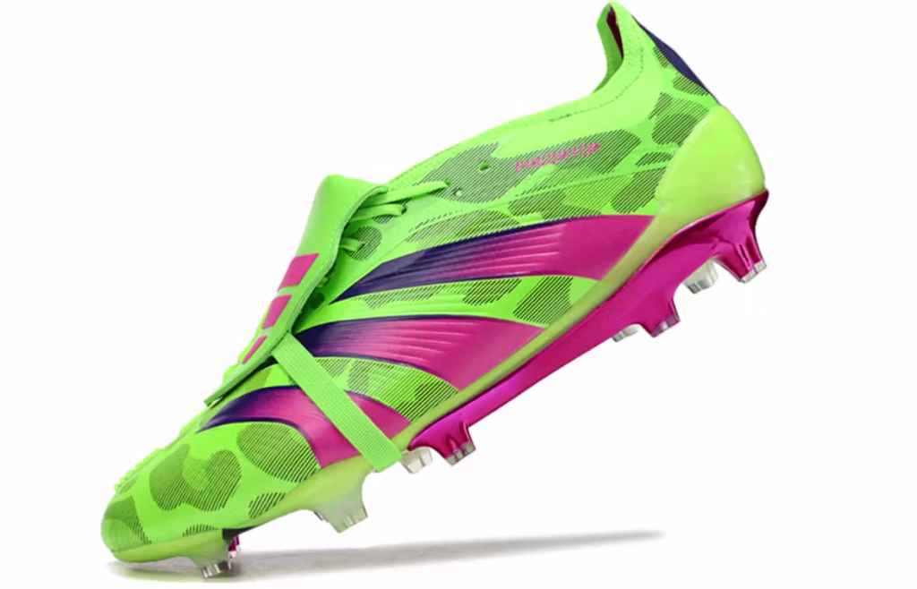 Predator Elite Fold-Over Tongue FG Green Purple Neon