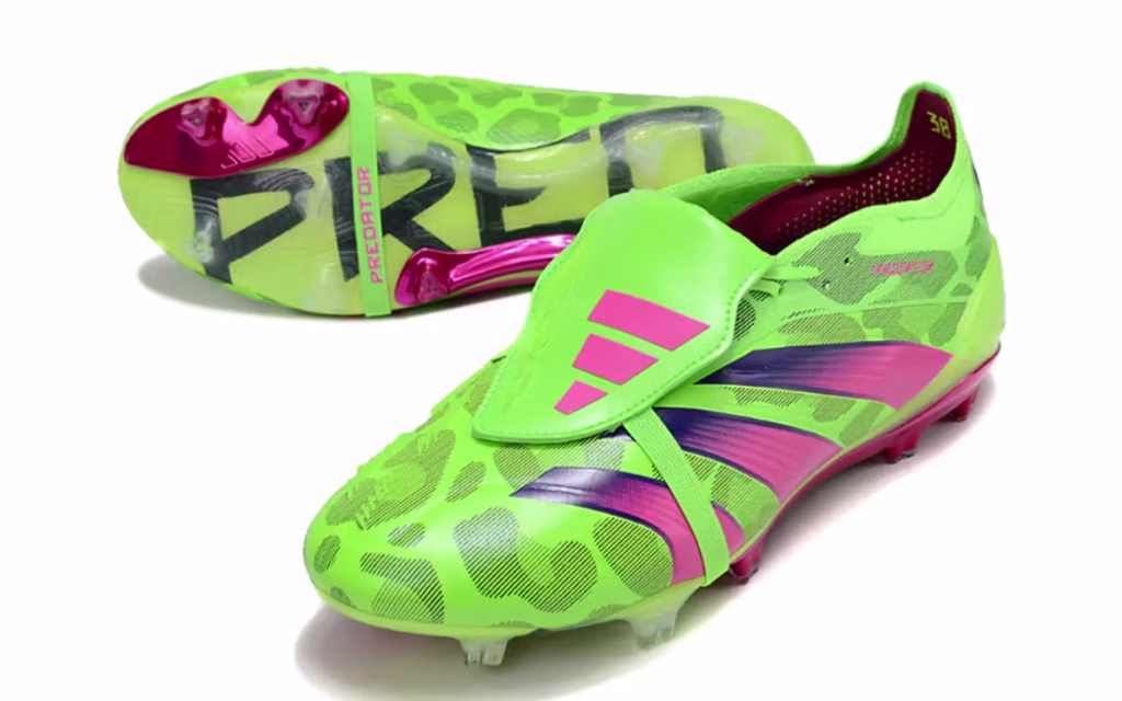 Predator Elite Fold-Over Tongue FG Green Purple Neon