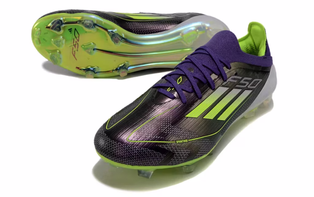 F50 Elite FG Purple Neon Green
